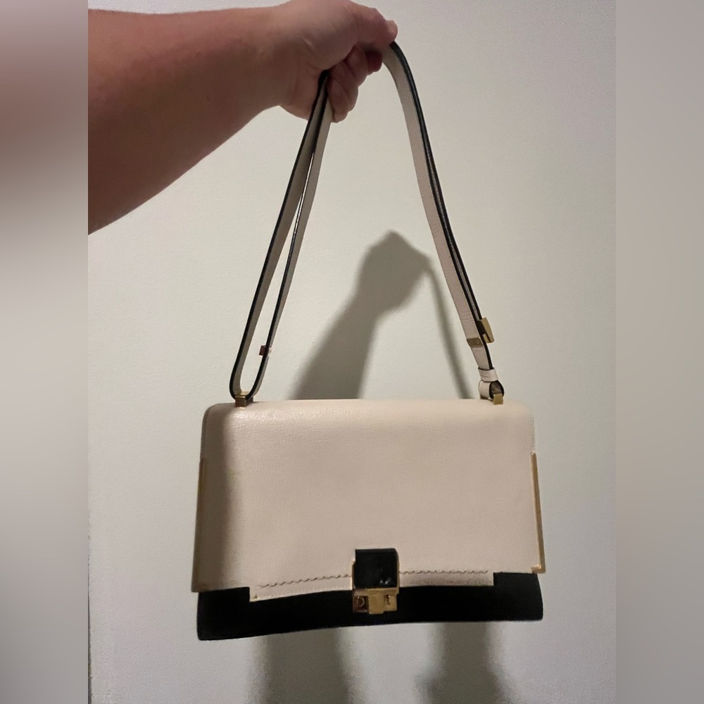 Authentic LANVIN Leather Adjustable Shoulder Bag